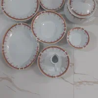 سرویس چینی گلسرخی پلوپز گلپنبه پارچ هواپز فنجون گل