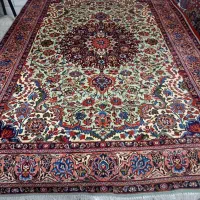 تک 6متری دستباف بافت اصیل تبریز رنگ کم یاب لیمویی