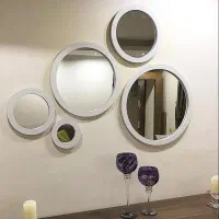 اینه پنج تیکه دکوراتیو با گلدان سه تیکه