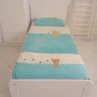 سرویس خواب نوجوان با تشک و روتختی کامل|تخت و صندلی بچه|دامغان, |دیوار