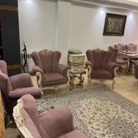 ست کامل مبل استیل ۷نفره + ناهارخوری ۸ نفره|مبلمان خانگی و میز عسلی|تهران, سازمان برنامه شمالی|دیوار