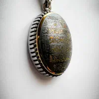 پلاک نقره، سنگ حدید صینی|جواهرات|کرج, باغستان|دیوار