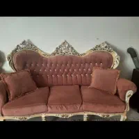 مبل سلطنتی چوب و پارچه درجه یک|مبلمان خانگی و میز عسلی|شیراز, شهرک امیر کبیر|دیوار