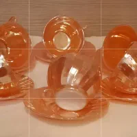 سرویس چایخوری عسلی بسیارزیبا