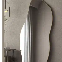 آینه قدی دفرمه شکل دار چراغدارطرح نیم رخ وبرجسته|آینه|رشت, بیجارپس|دیوار