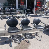 صندلی جکدار صدفی تابوره بدون دسته و اپن جک بلند