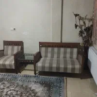 مبل هفت نفره ومیز جلو مبلی و دو عدد عسلی|مبلمان خانگی و میز عسلی|همدان, |دیوار