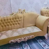 مبل ۷ نفره نیمه استیل|مبلمان خانگی و میز عسلی|کاشمر, |دیوار