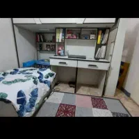 تختخواب جوان نوجوان دو تحریر ۲ نفره با چراغ مطالعه