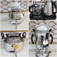 سماور گازی و کتری قوری و چای ساز نو