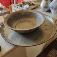 سینی و لگن مسی قدیمی