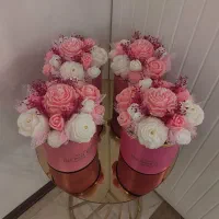 تولید کننده انواع باکس گل شمع هدیه ای ماندگار