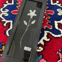 تابلو گل نقره