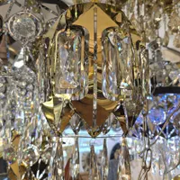 لوستر کریستالی کنترولی فول|لوستر و چراغ آویز|تهران, عبدلآباد|دیوار