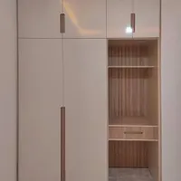 ساخت کابینت و کمد دیواری با کیفیت عالی|کتابخانه، شلف، قفسه‌های دیواری|قروه, |دیوار