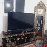 ست طرح برنز بوفه میز تلویزیون ساعت ایستاده