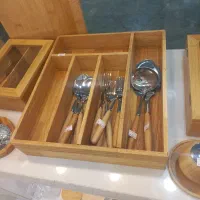 ظروف پیرکس درب بامبو