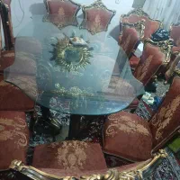 میز ناهارخوری خوری با ۱۰ تا صندلی