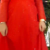 لباس مجلسی شاین قرمز