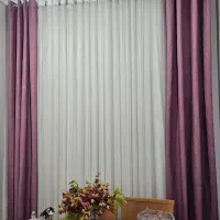 دو عدد پرده حال به همراه رانر ست