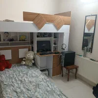 تخت دو طبقه ام دی اف|تخت و سرویس خواب|مشهد, سرافرازان|دیوار