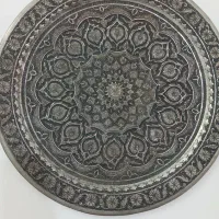 سینی و افتابه لگن مسی قدیمی|کلکسیون اشیاء عتیقه|فسا, |دیوار