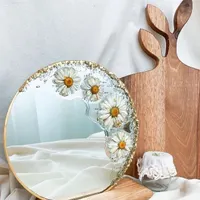 ساعت تزئینی تابلو گل جاودان|ساعت دیواری و تزئینی|اردبیل, |دیوار