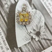 ست با سنگ سیترین نماد ثروت،خوشبختی از نقره شاهکار