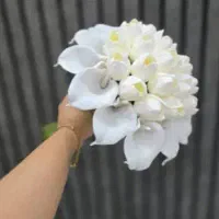 دسته گل عروس سارینا|گل مصنوعی|زاهدان, |دیوار