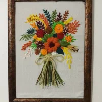 تابلوی گلدوزی شده کار دست