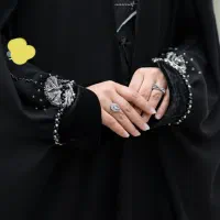 چادر جده عربی مخمل طرح پونه