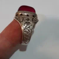 انگشتر نقره/مردانه/یاقوت/رکاب/نگین|جواهرات|باقرشهر, |دیوار