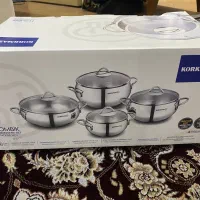 ست ۸ پارچه قابلمه استیل کرک ماز