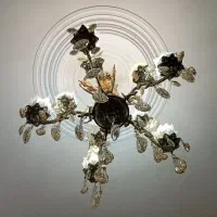 لوستر ۵ شاخه|لوستر و چراغ آویز|قزوین, |دیوار