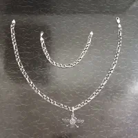 گردنبد و دستبند نقره