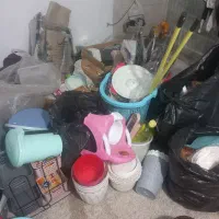 تعدادی وسایل پلاستیکی نو|ظروف نگهدارنده، پلاستیکی، یک‌بارمصرف|کرج, حصارک پایین|دیوار