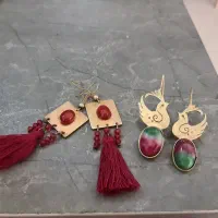 گردنبند دریم کچر ورق طلا استیل دانژه گوشواره برنجی|جواهرات|تهران, کوهک|دیوار
