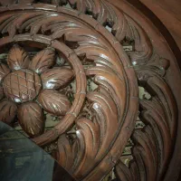 میز گرد مبل، قدیمی و اصیل منبت کاری شده