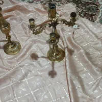 آیینه و شمعدان برنز قدیمی|آینه|تبریز, |دیوار