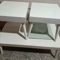 میز عسلی رنگ سفید