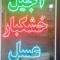 تولید لامپ های دست ساز و تابلو ال ای دی|ریسه و چراغ تزئینی|سنندج, |دیوار