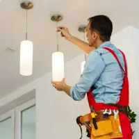 نصب لوستر پرده قفسه رگال آینه لامپ لاینر نورمخفی