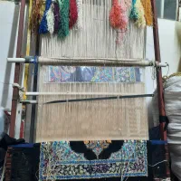 ۶۰در۹۰ نیمه کاره ابریشم دستباف|تابلو فرش|قم, نیروگاه|دیوار