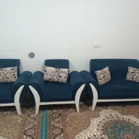 مبل 7نفره با میز بزرگ و 3عدد گل میز و میز تلویزیون|مبلمان خانگی و میز عسلی|شیراز, سعدیه جنوبی|دیوار