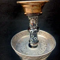 قلیان برنجی سوپاپ دار یخدان دار سنگین|کلکسیون و سرگرمی|ارومیه, |دیوار