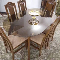 میزنهارخوری 6نفره تمام چوب ومحکم(مناسب جهیزیه)|میز و صندلی غذاخوری|مشهد, توس (بلوار توس)|دیوار