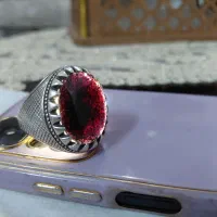 انگشتر نقره یاقوت سیلان