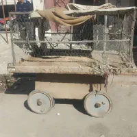 گاری چوبی روسیه|کلکسیون اشیاء عتیقه|زاهدان, |دیوار