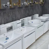 روشویی کابینتی سرامیکی و تمام پی وی سی ضد آب