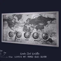 فروش ویژه ساعت های جهان نما لوتوس سیلور